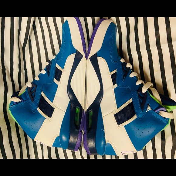 •Nike Air Trainer SC GS Imperial Blue Scream Green Shoes (2019)• - Picture 7 of 10